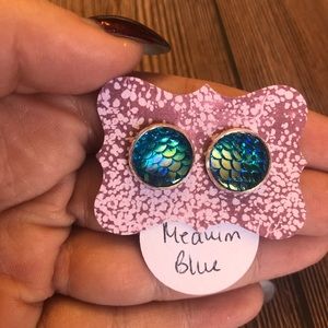 Mermaid scale earrings